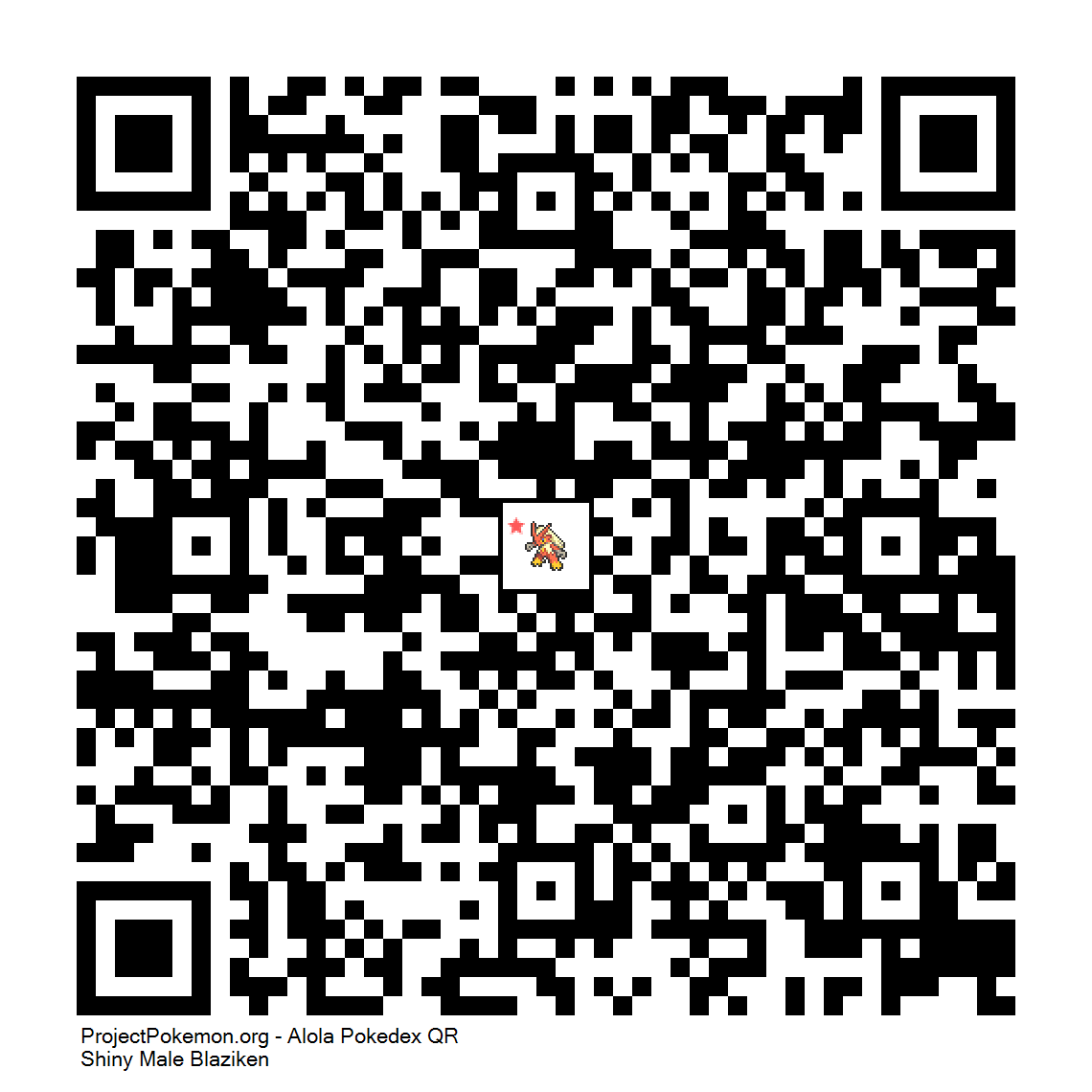 Cdigo QR de Blaziken variocolor